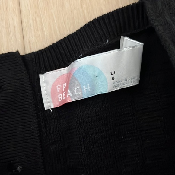 FP Beach Short n Sweet Sweater Dress Black, SIZE LARGE NEW. 0203 - Picture 7 of 8